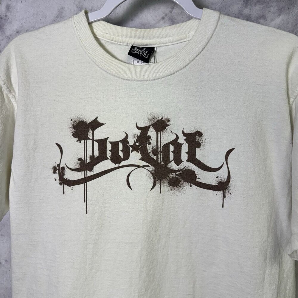 Vintage So Cal T Shirt Mens Medium White Y2K Grunge Streetwear